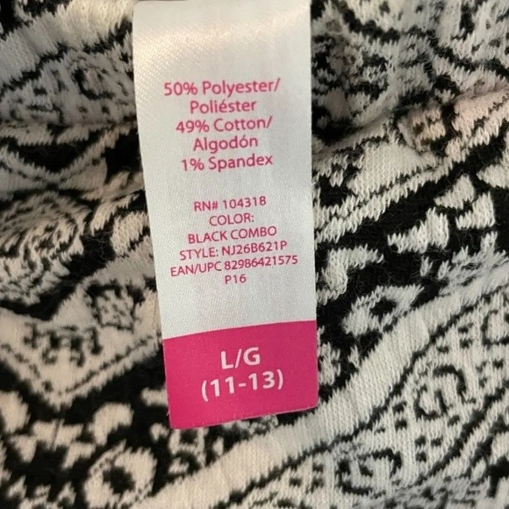 No Boundaries Off-White/Black Printed Skirt Size L - Image 3