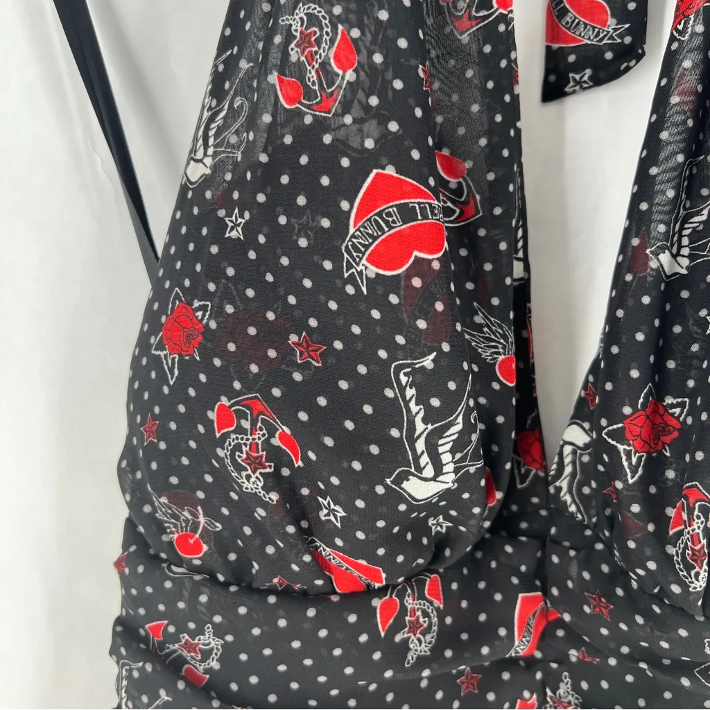 NWT Hell‎ Bunny Sailor Jane Marina Fit & Flare Halter Dress Size S - Image 4