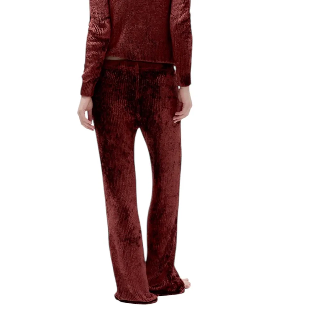 NWT Aya Muse Chenille Cyro Pant in Rust Size S Brown - Image 6