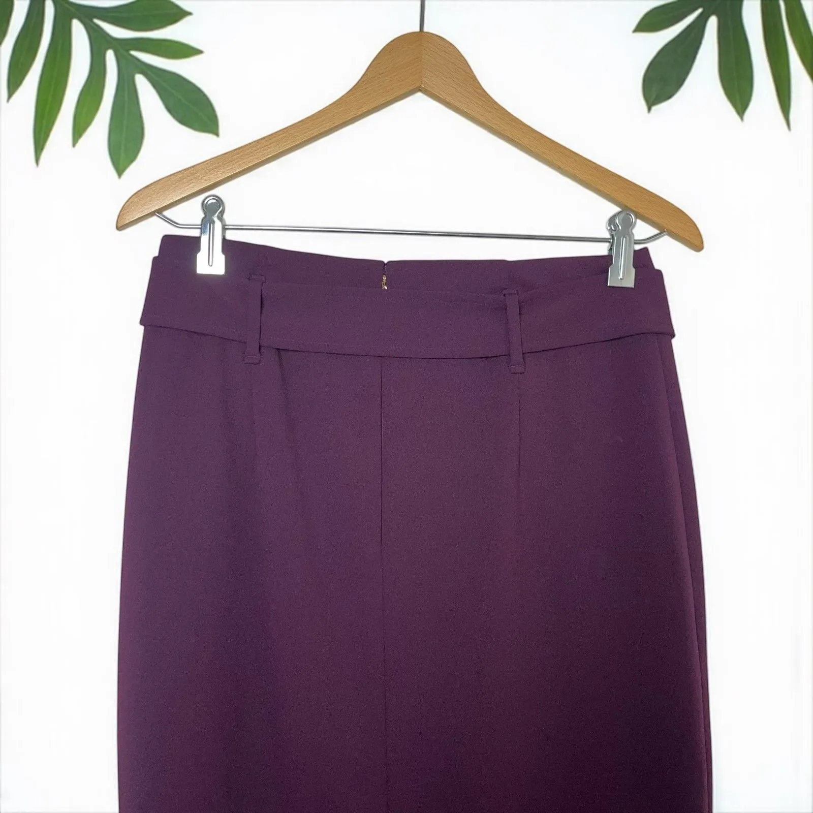 🆕 Calvin Klein Tailored Belted Midi Pencil Skirt - Image 5