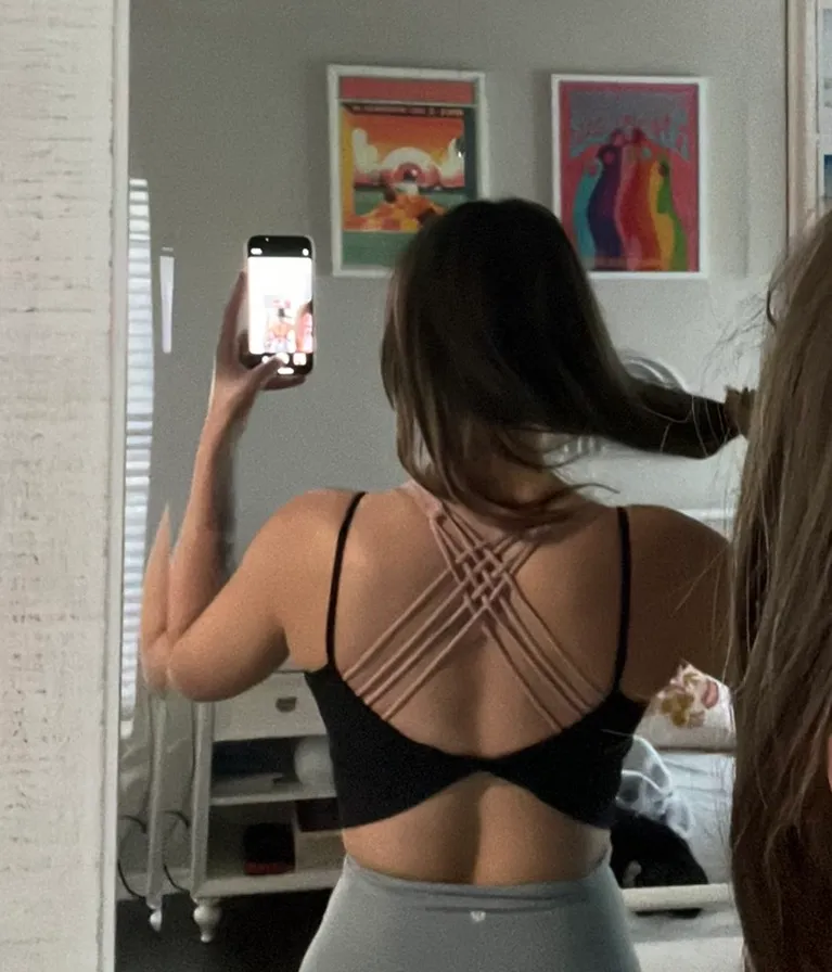 Lululemon Black Twist Back Tank - Image 4