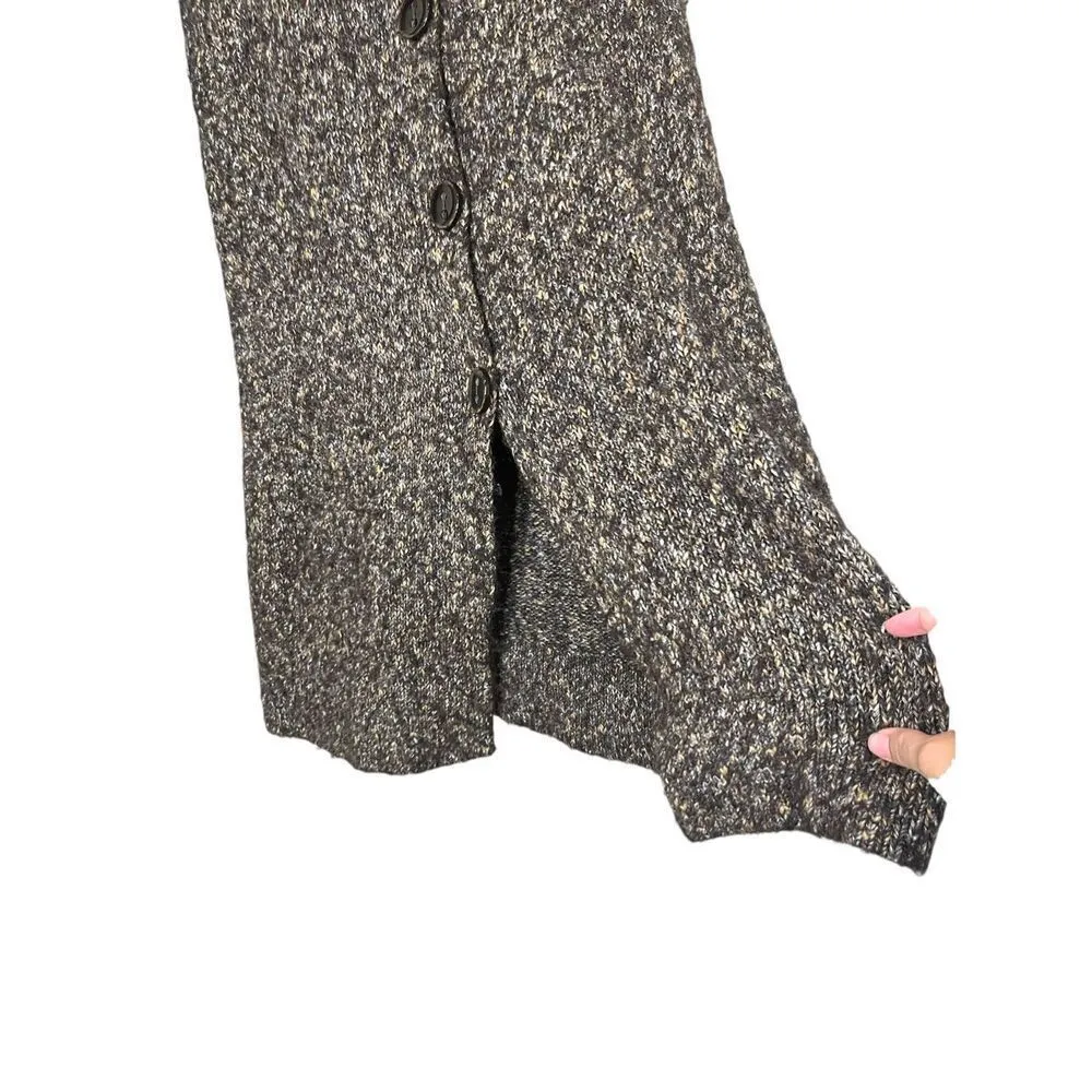 Calvin‎ Klein Jeans Brown Long Line Cardigan Sweater Dress Size M - Image 4
