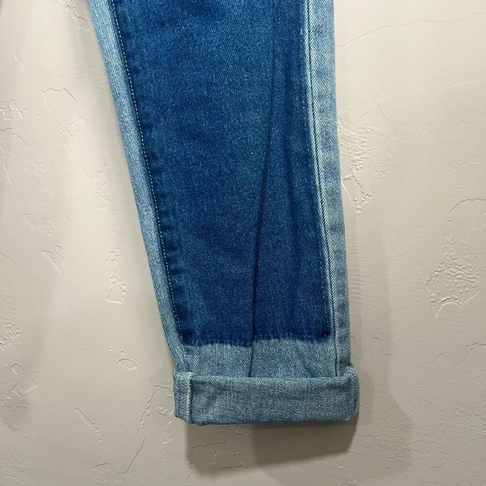 Princess Polly Patchwork Jeans Women Light Denim High Rise Straight Leg Size 2 - Image 3