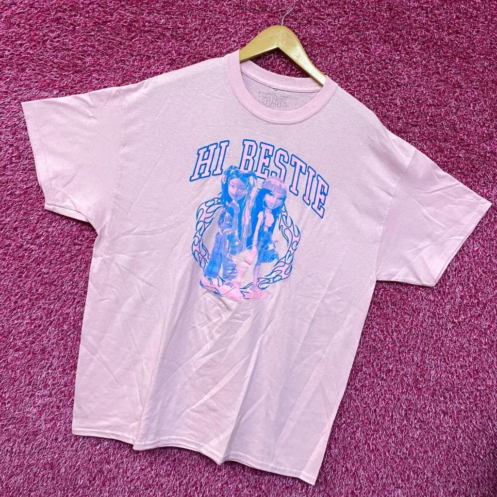 Bratz Hi Bestie Pink Tshirt size Extra Large - Image 3