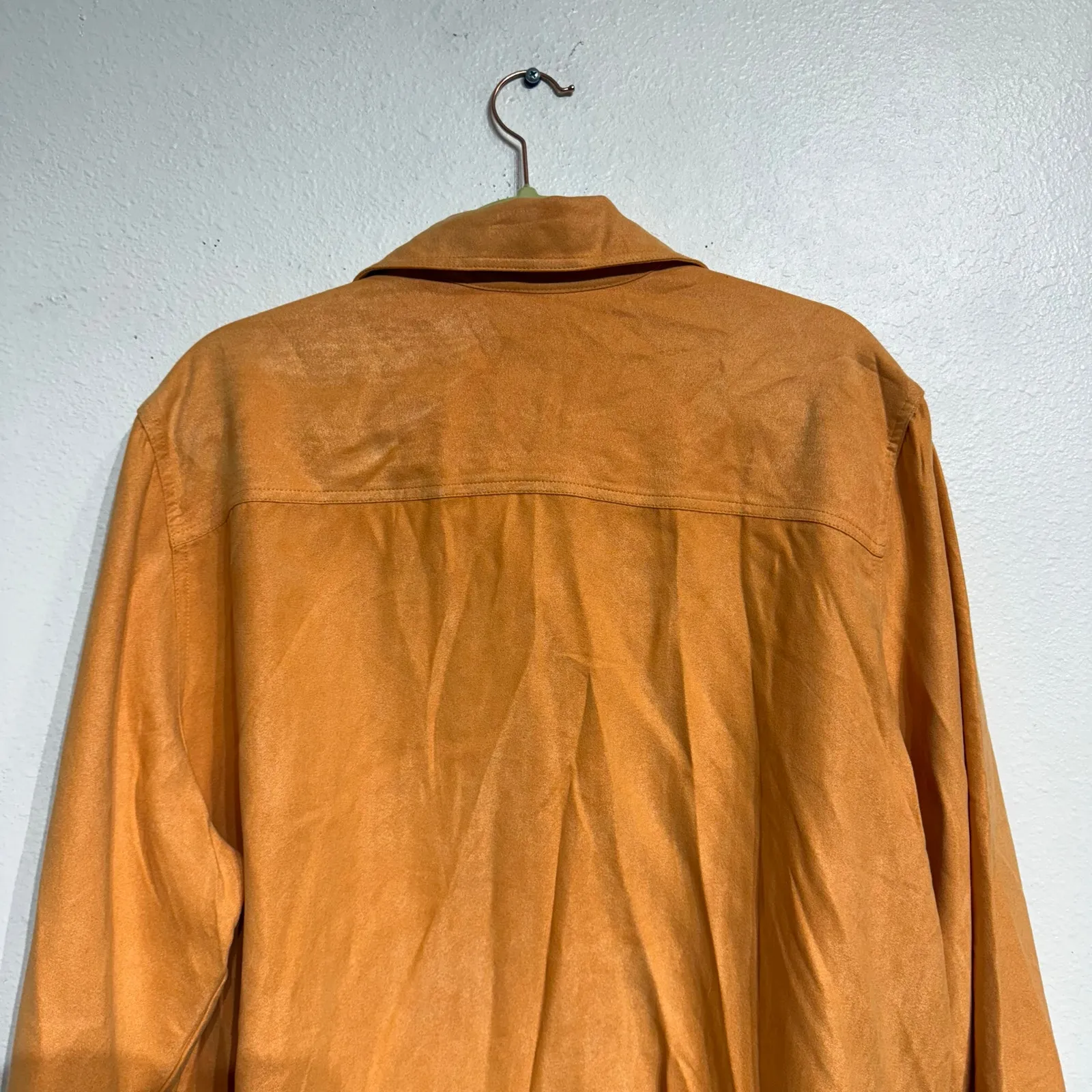 Avenue Orange Vintage Button Down Blouse Sz 18/20 - Image 6