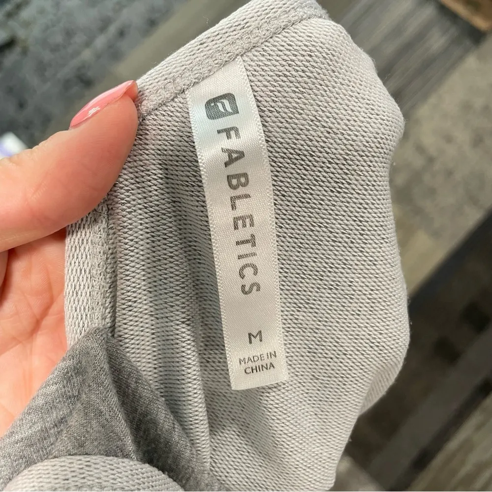 Fabletics Lounge Romper One Piece Athleisure Sz Medium Heathered Grey - Image 11