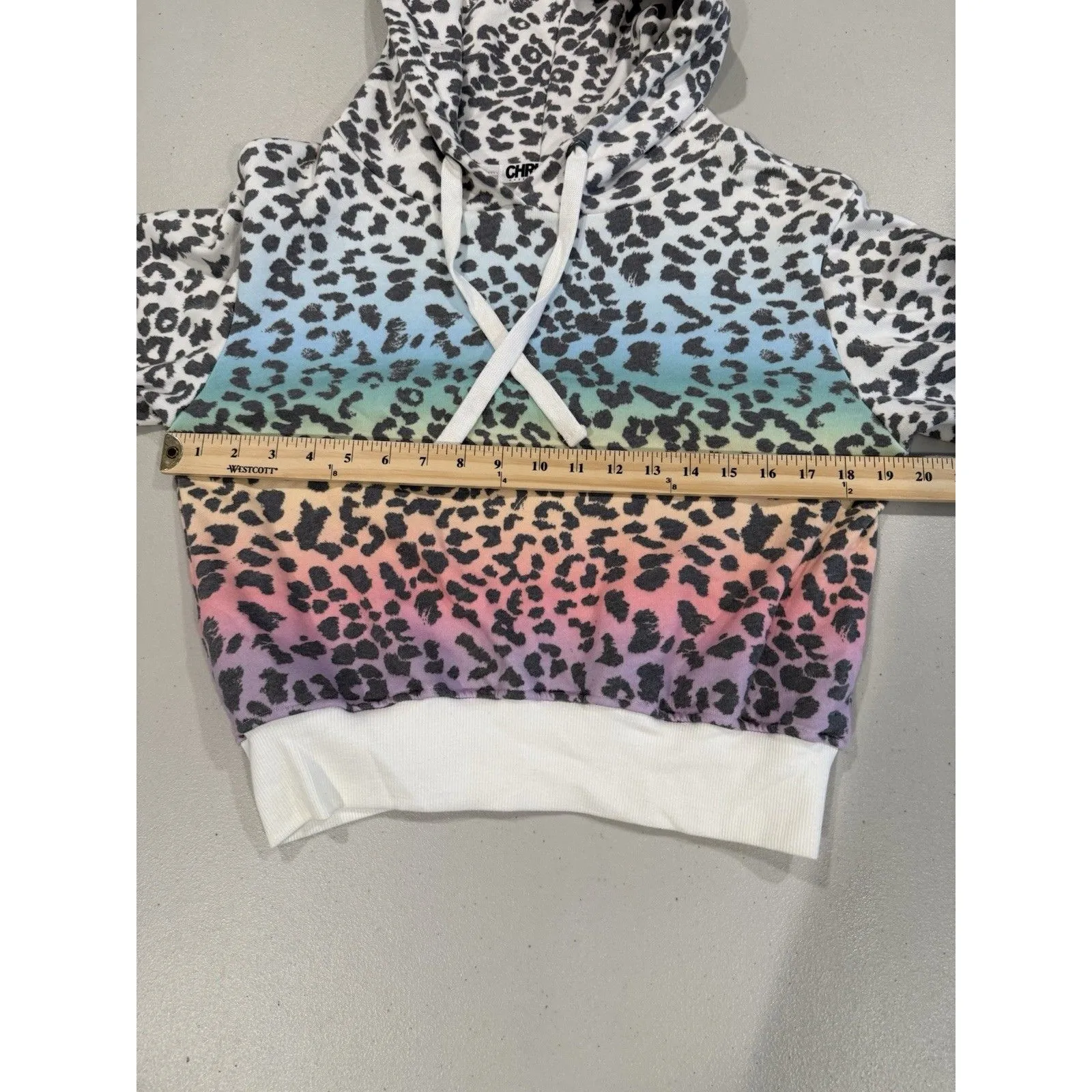 CHRLDR Hoodie & Jogger Set Womens XS Cheetah Ombre Cheerleader Travel Active - Image 5