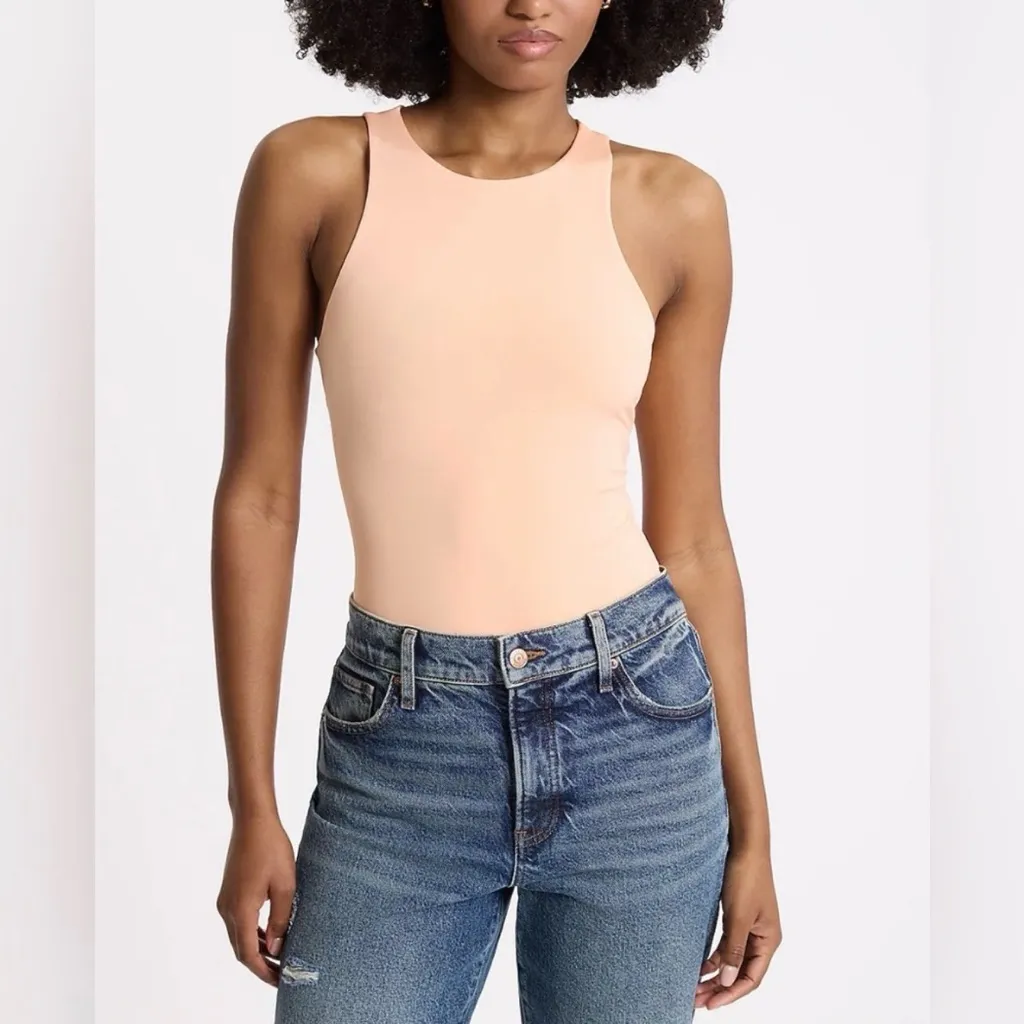 NWOT Express Body Contour High Neck Bodysuit in Dusty Mauve Purple - Size Small - Image 6