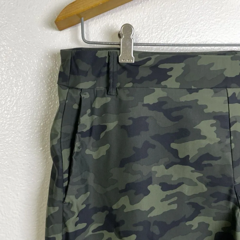 Spanx Sunshine Shorts XL Green Womens Pull On 4-Way Stretch Casual Army Pockets - Image 3