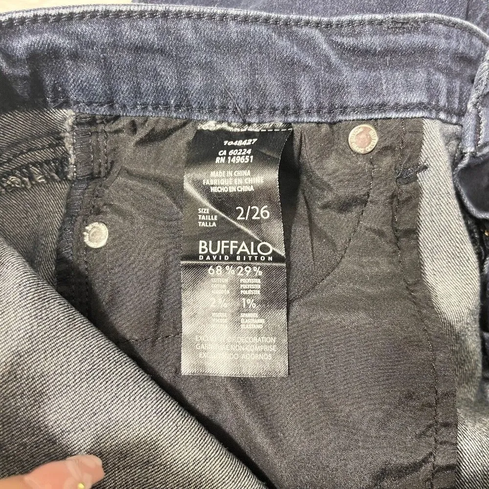 Buffalo David Bitton Women Skinny Dark Wash Jeans Size 2/26 EUC - Image 9
