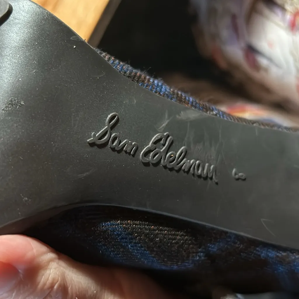 Sam Edelman Sondra Navy‎ plaid boots size 8 - Image 11