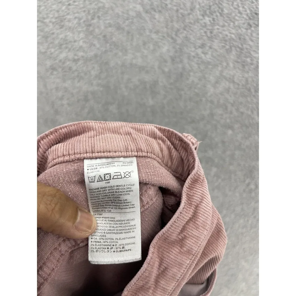 Banana Republic Women's Micro Corduroy Solid Pink Pants Size 26 Petite - Image 3