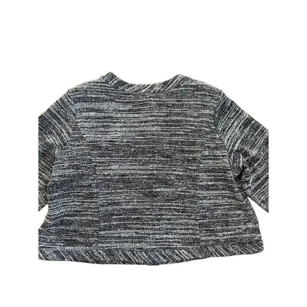 Karl Lagerfeld Paris Button Up Gray Heathered blazer jacket size 1X - Image 5