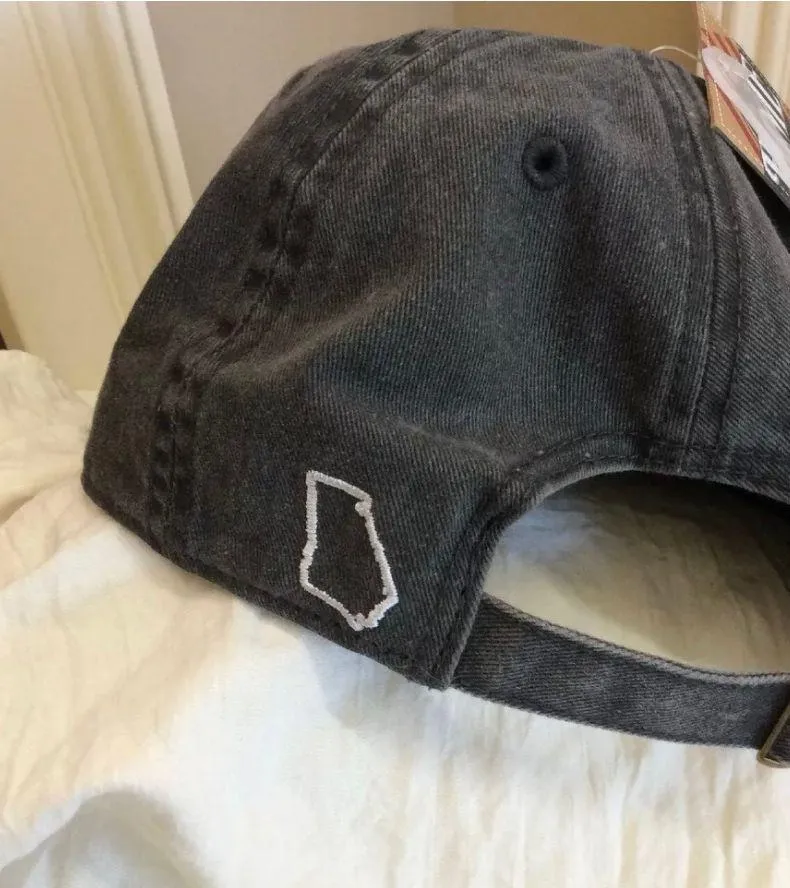 Georgia Hat Washed Out Black New Baseball Cap Adjustable  - Image 6