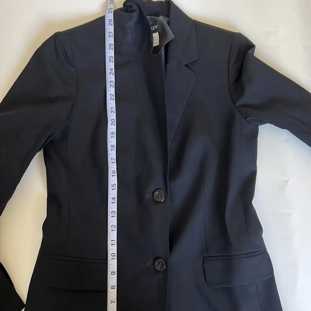 J.Crew  Wool Blend Black Blazer - Image 7