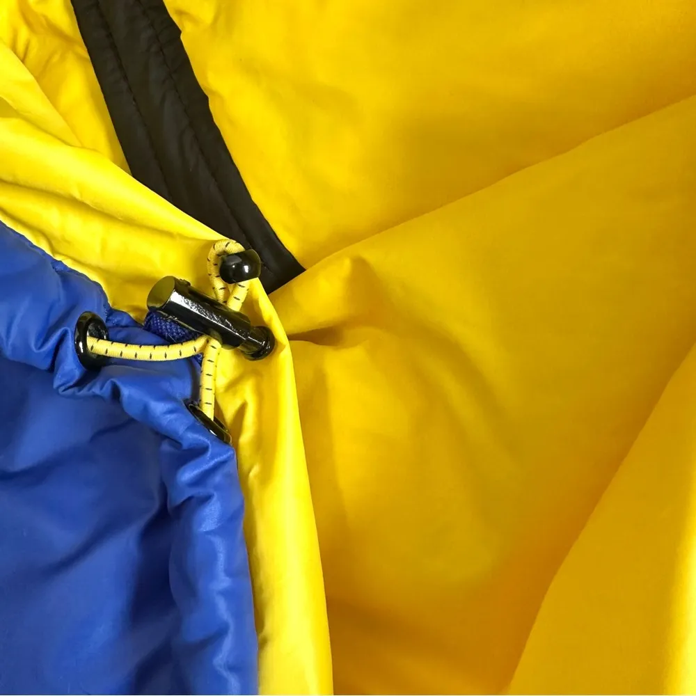 Lauren Ralph Lauren Puffer Vest Womens 2X Royal Blue Yellow Full Zip Pockets LRL - Image 8