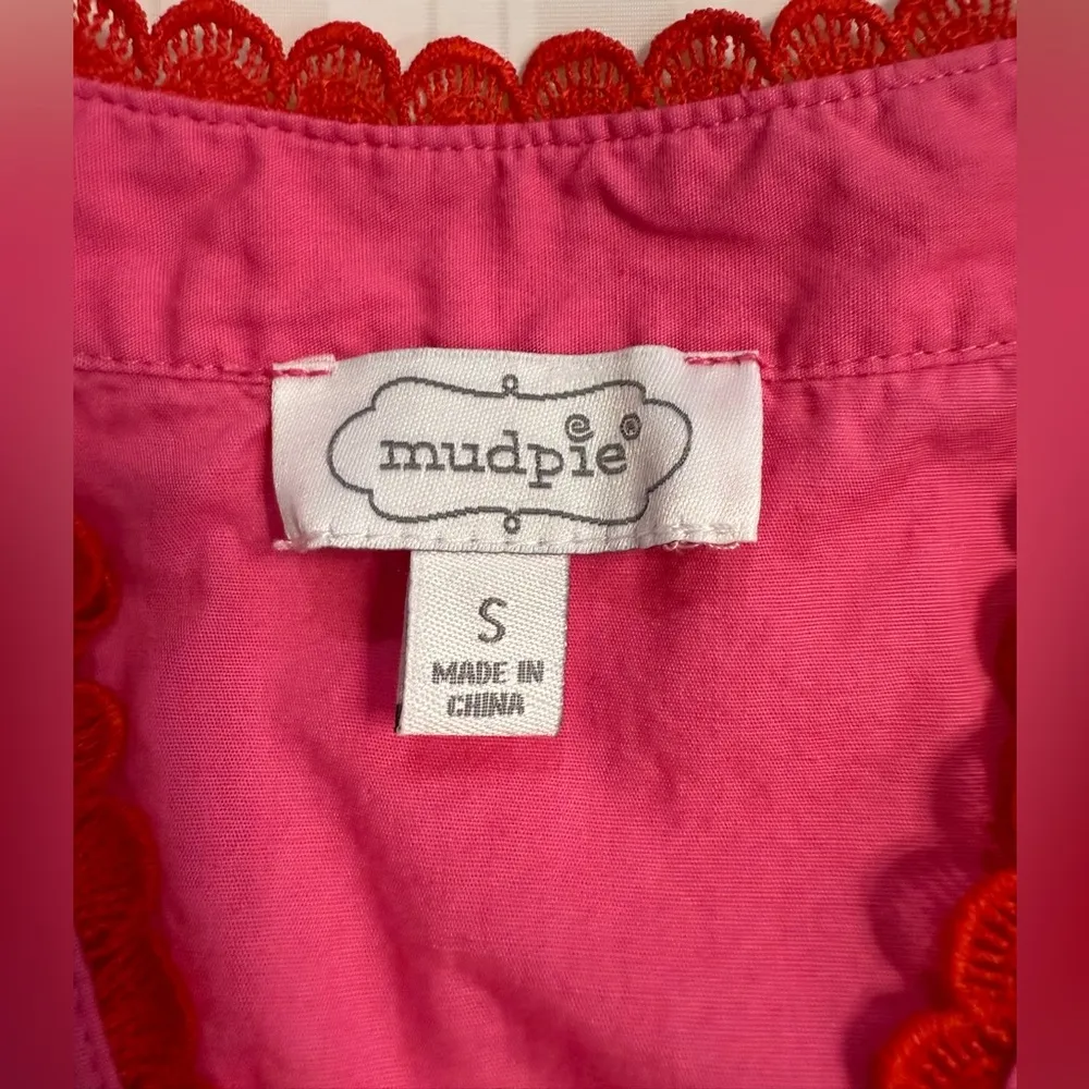 Mud Pie Pink Ruffled Tiered Midi Dress - Image 6