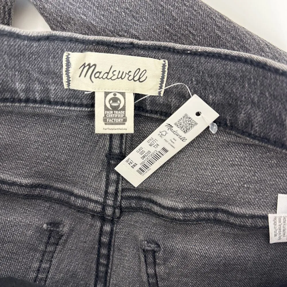 Madewell The Tall Perfect Vintage Jean Bartlett Wash Black Ripped US 24 NWT - Image 8