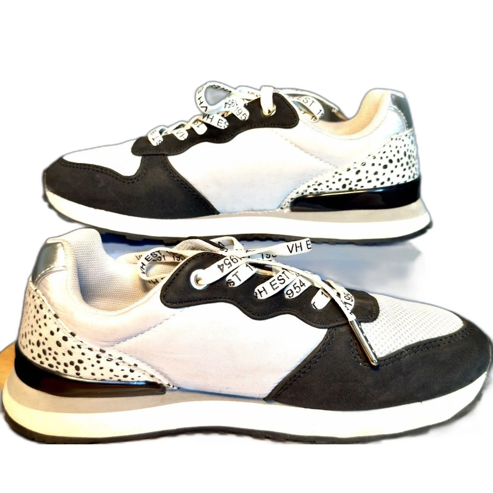 VINTAGE HAVANA Women’s Aliana Star Sneakers Color Black Gray Sz 6 - Image 3