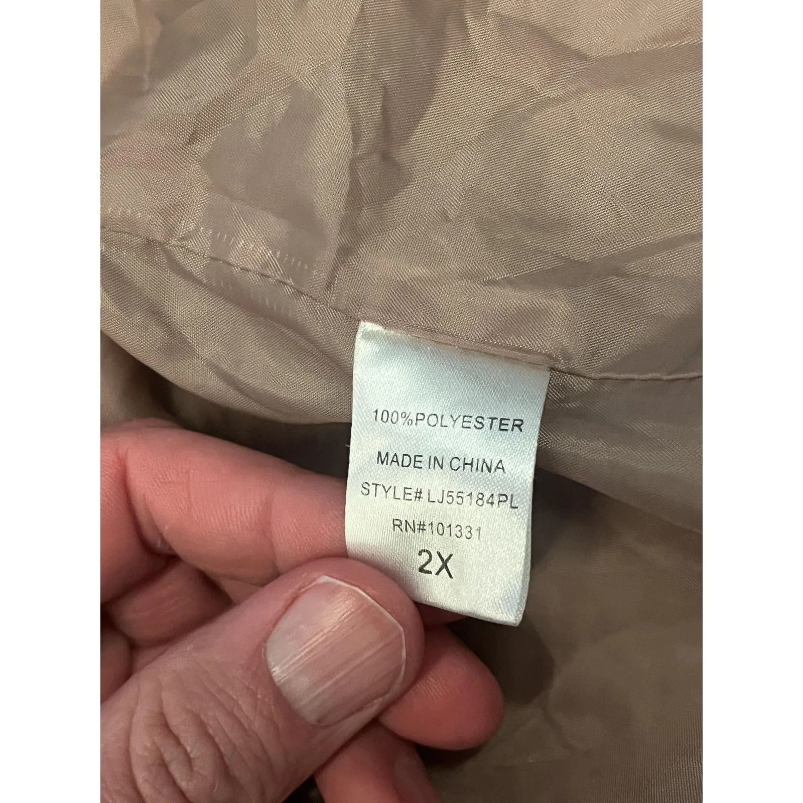 Charlotte Russe Jacket Womens 2X Beige Sherpa Fleece Snap Front Cropped Pockets - Image 8