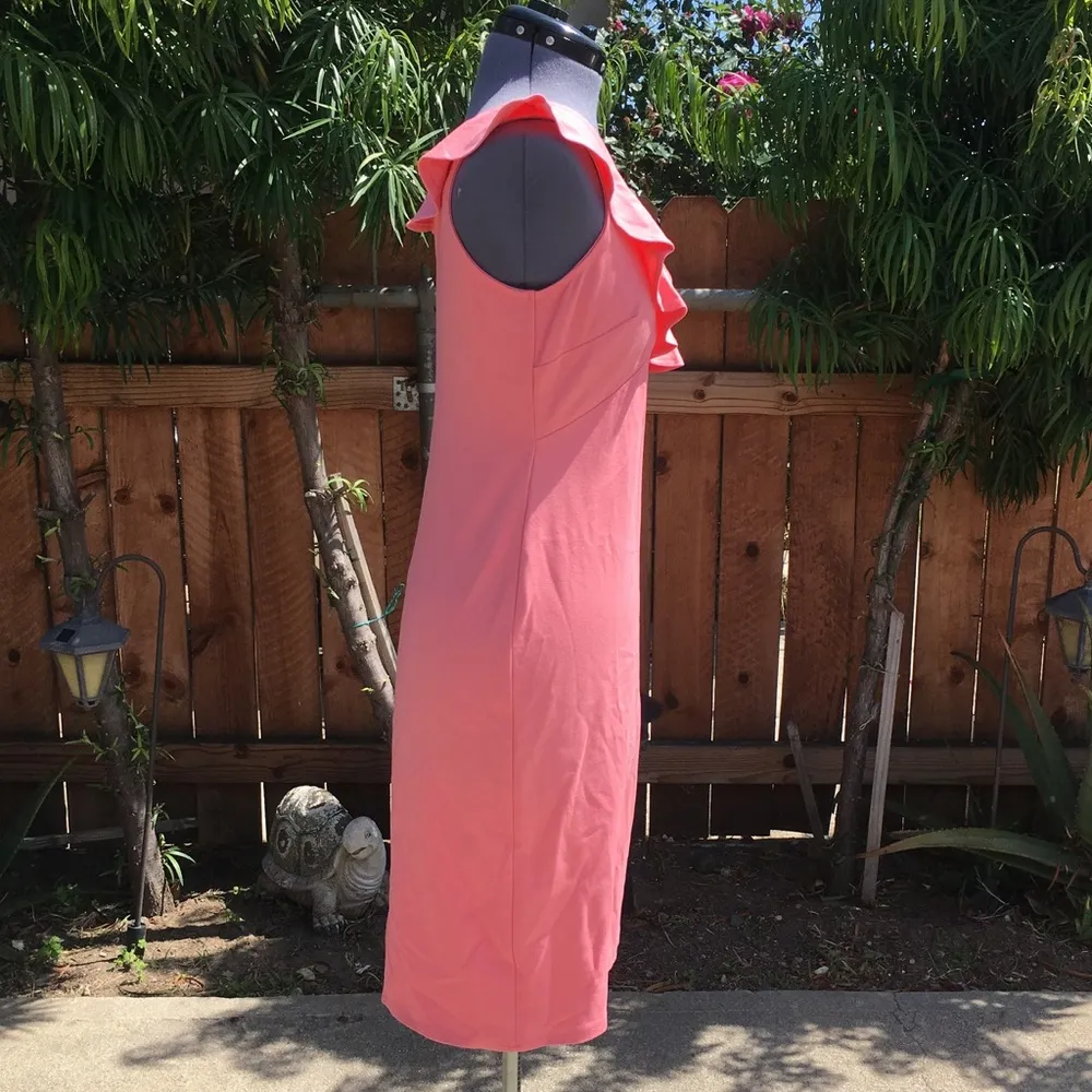 Superfoxx V-Neck Ruffle Midi Dress Size M (5) - Image 4