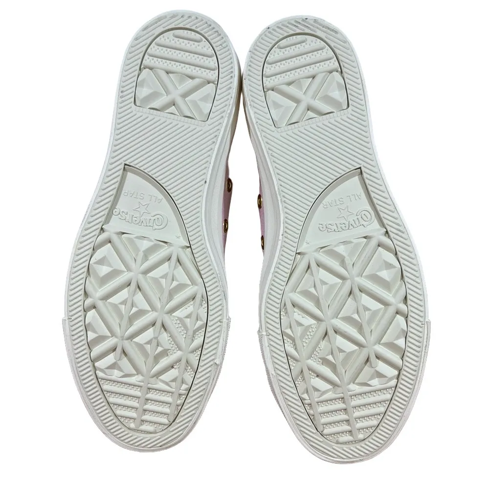 Converse CTAS Ox Frilly Thrills Pink Suede Lace Up Women's Sneaker #B1126 - Image 9