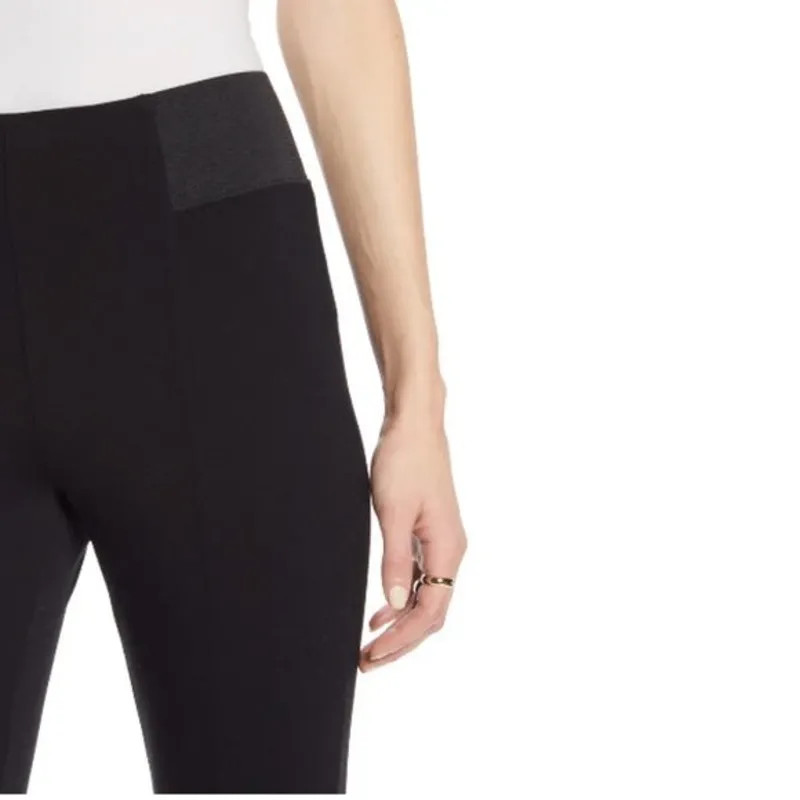 Halogen Black Elastic Ponte Knit Seamed Legging Size Small - Image 2