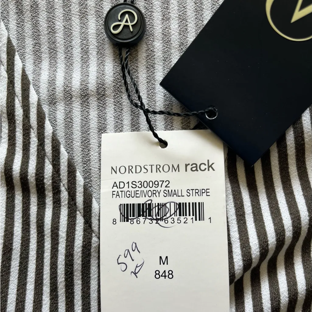 Adrianna Papell Black and White Fitted Sleeveless Striped Tank Top NWT SZ M - Image 15