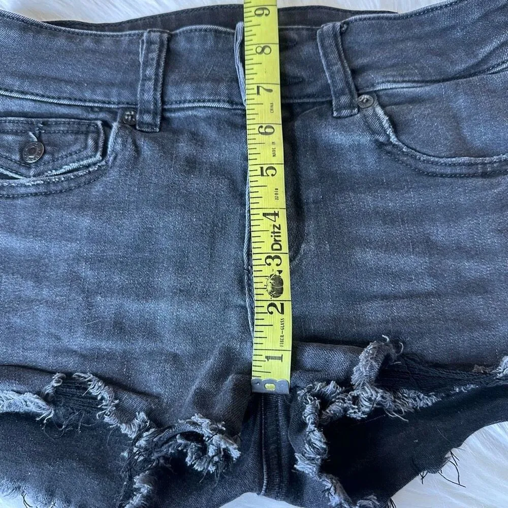 AE Ne(x)t Level Low-Rise Denim Short Shortie Size 4 - Image 8