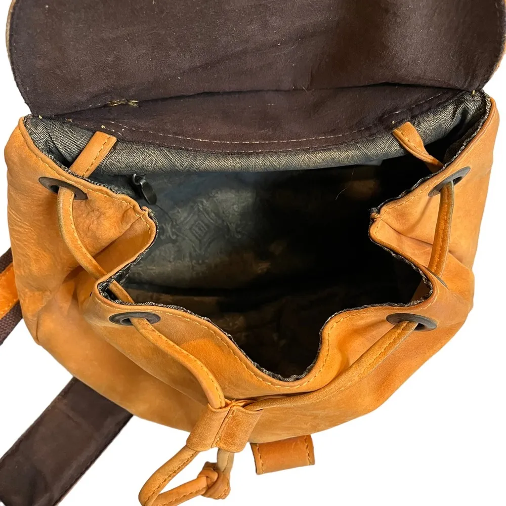 Ay Guey (famous brand in Mexico) Leather Bucket Shoulder Bag Brown - Image 15