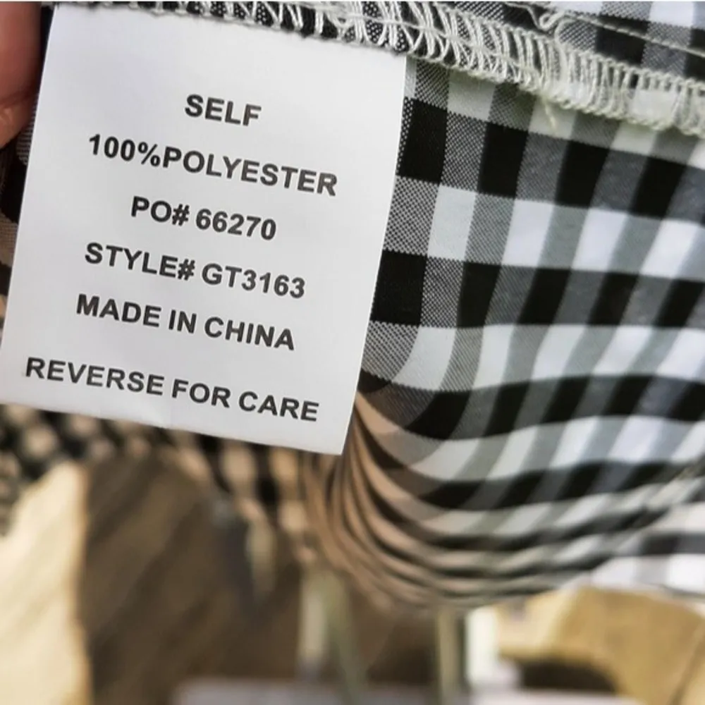 Timing  Checkered Off Shoulders Top Size L - Image 9