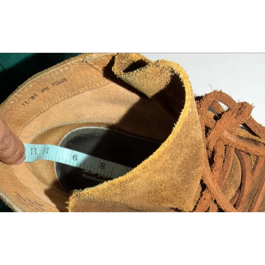 BØRN Temple Suede Leather Ankle Boot Boho Rustic Lace-Up Brown Women 7.5 Comfort - Image 8