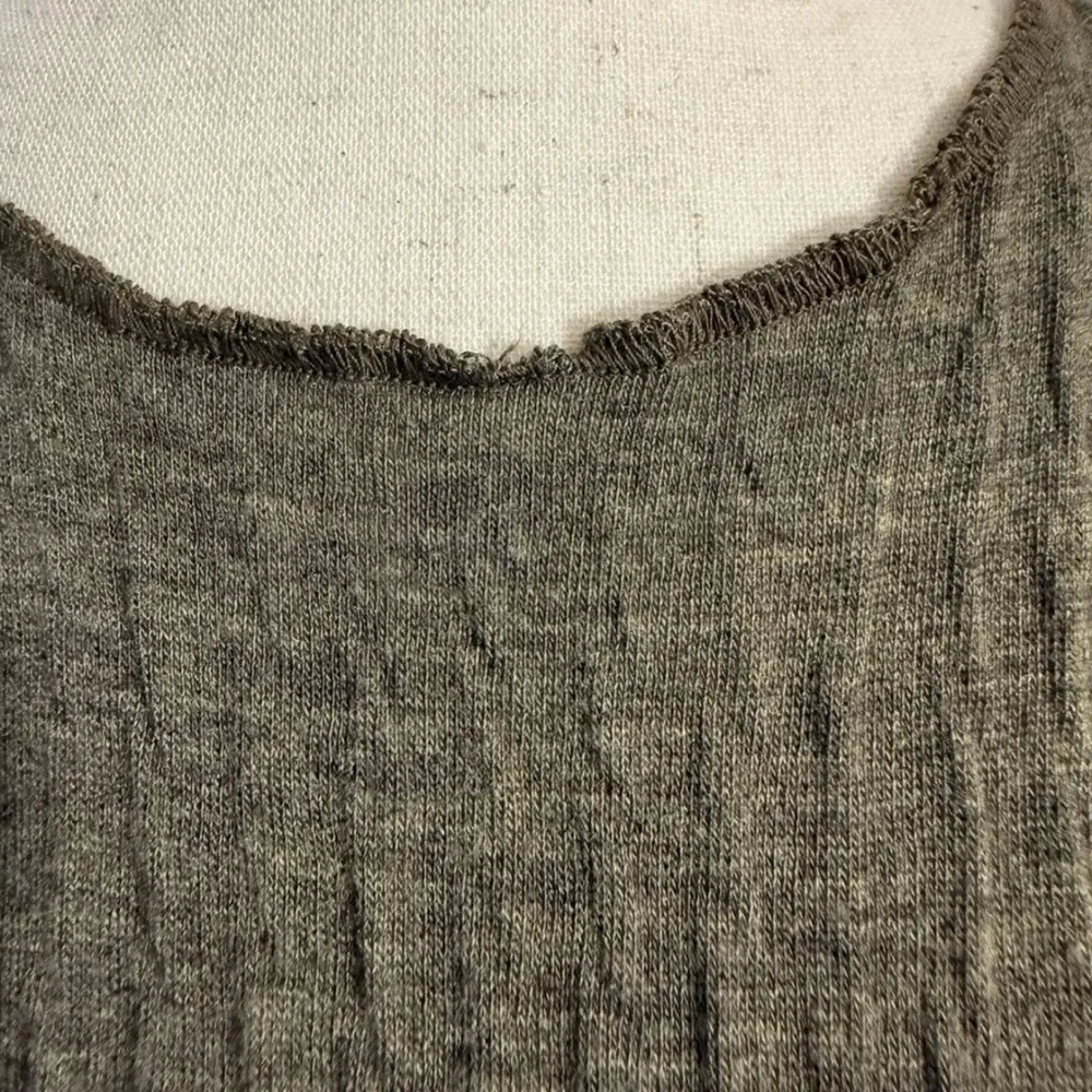 Vintage 90s Designer Casual Brown Maxi Dress with Crew Neck and Tan Vest M or L Size undefined - Image 6