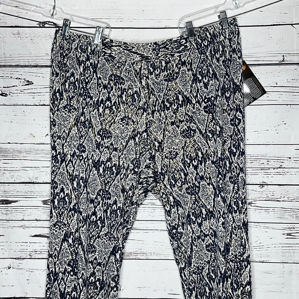 IMAN Global Chic NWT 3X Average Metallic Print Smock Elastic Waist Pull - Image 2