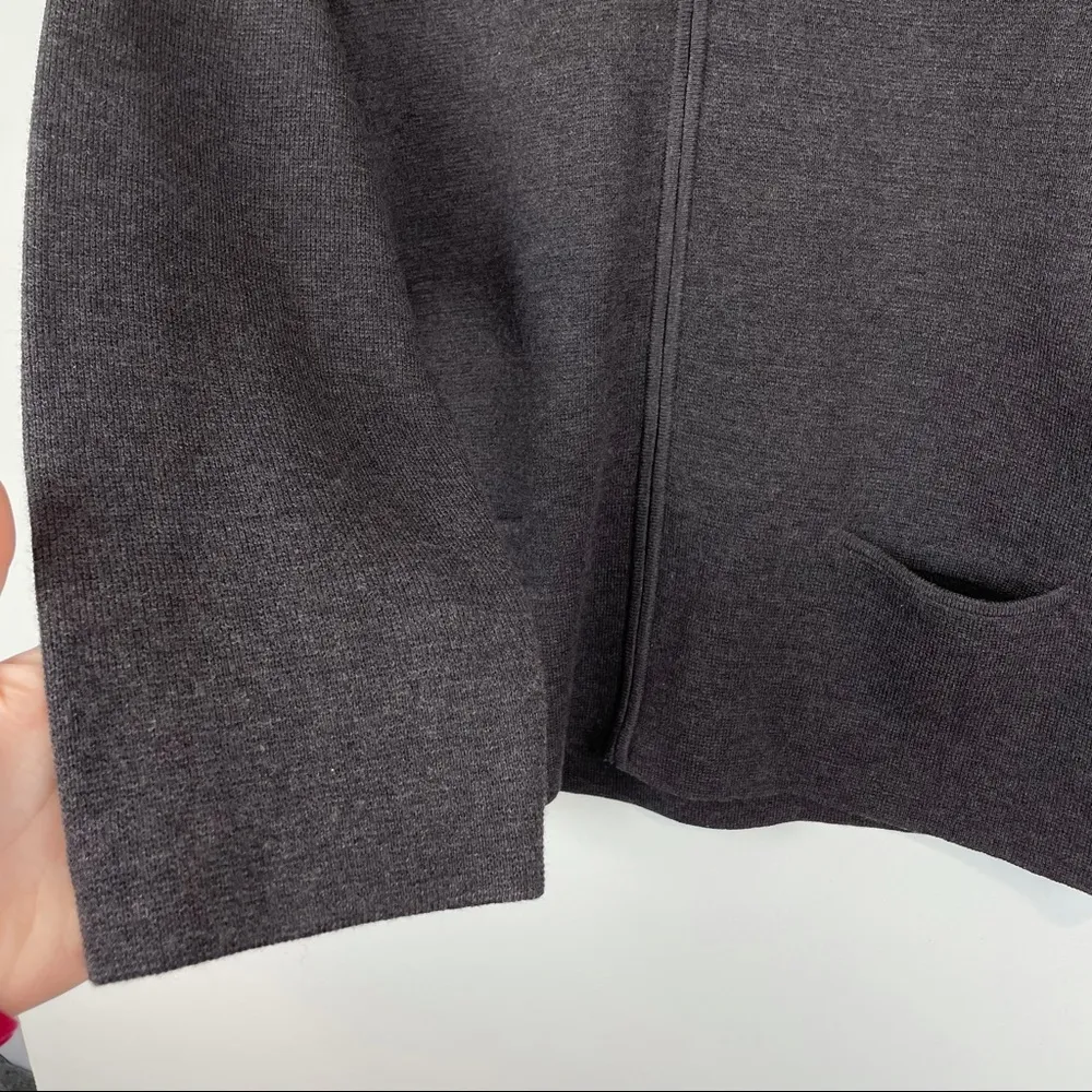 Eileen Fisher Italian Wool Knit Zip Jacket - Image 8