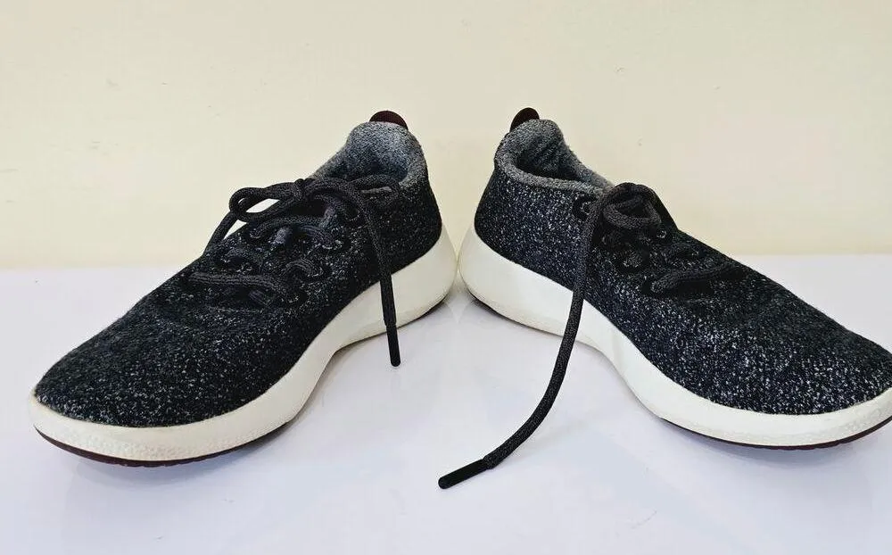 Allbirds Wool Runner Mizzle Sneakers Dark Grey Merino Wool Women's Size 7 - Image 7