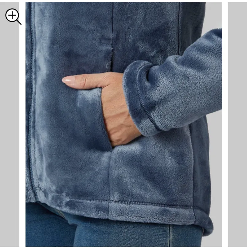 32 DEGREES Navy Blue Fleece Jacket Medium - Image 3