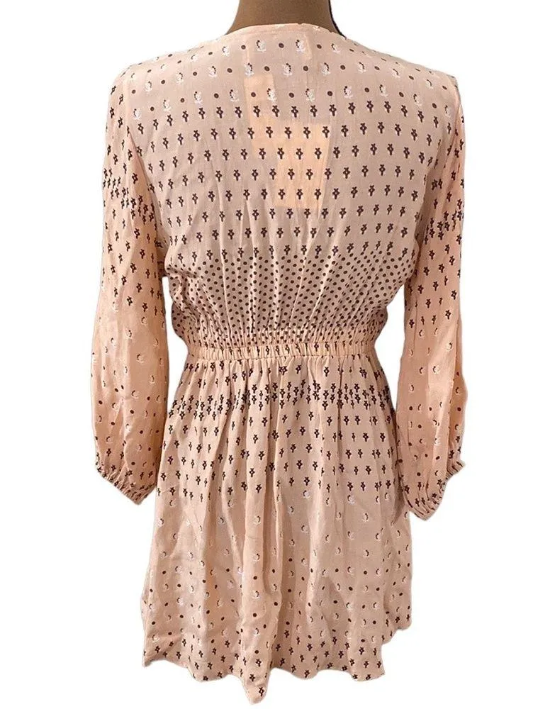 Faithfull the Brand x Anthropologie Trinidad dress Mieke print in pink size 4 - Image 3