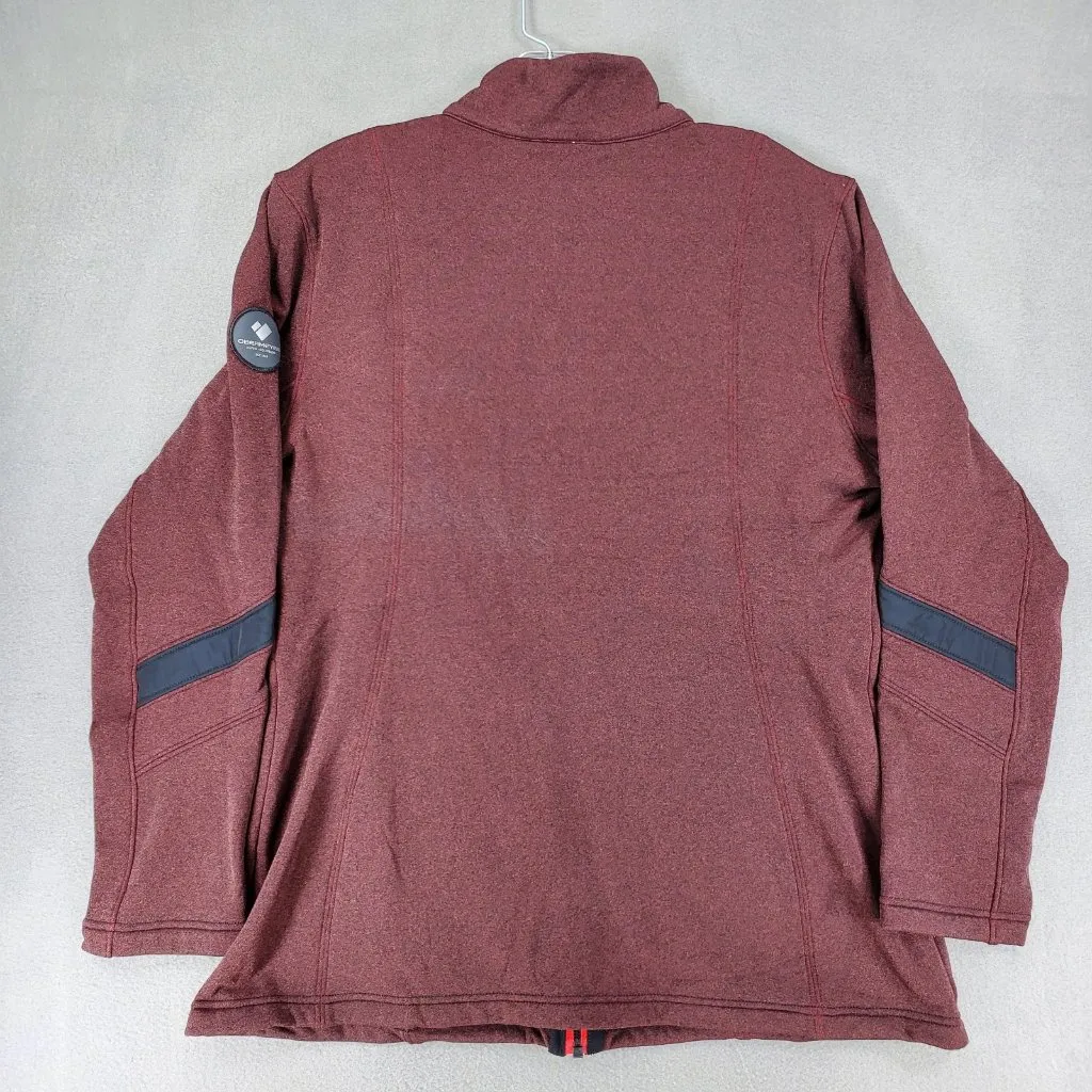New Obermeyer Shimmer Fleece Jacket Long Sleeve Hiking‎ Size XL Lightweight Red - Image 4