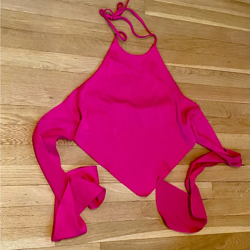 Vibrant Pink Halter Top - Image 4