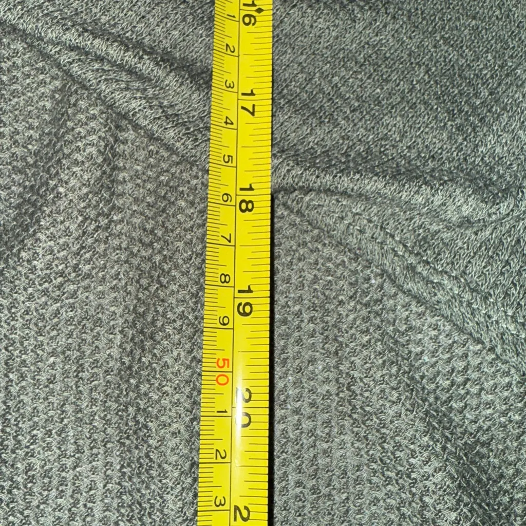 Mudd  Olive Green Tie-Front Button-Down Knotted Top Sweater Size M Waffle Knit - Image 9