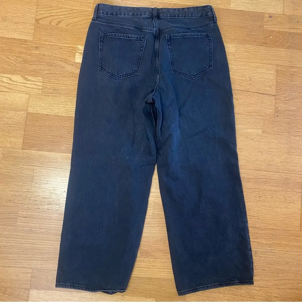 Old Navy Extra High Rise Wide Leg Preppy Baggy Quiet Luxury Coastal Jeans 12 - Image 3