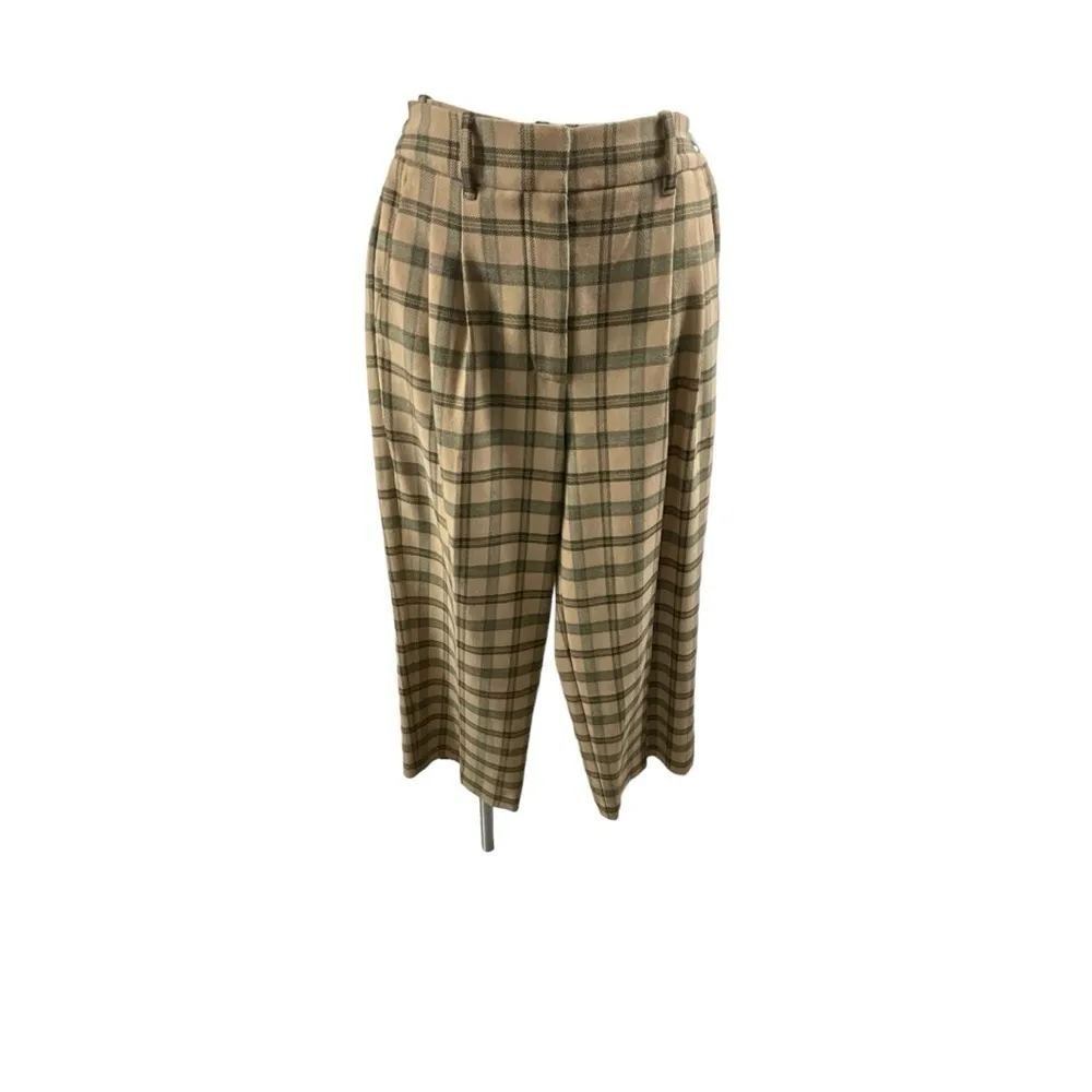 Wilfred Aritzia Effortless Cropped plaid Pant - Image 10