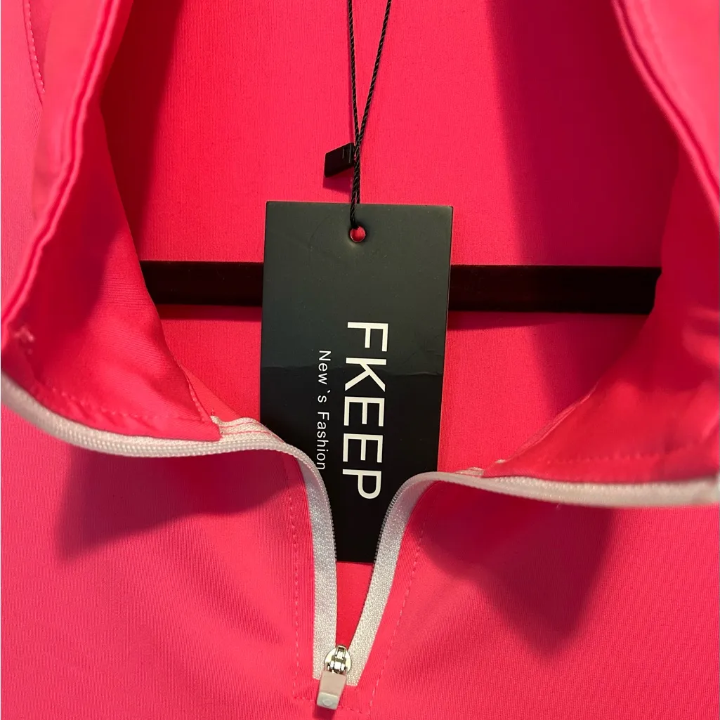NWT Fkeep Women’s Golf Tennis Dress Athletic Workout Dress With Pockets Pink Size XXL - Image 5