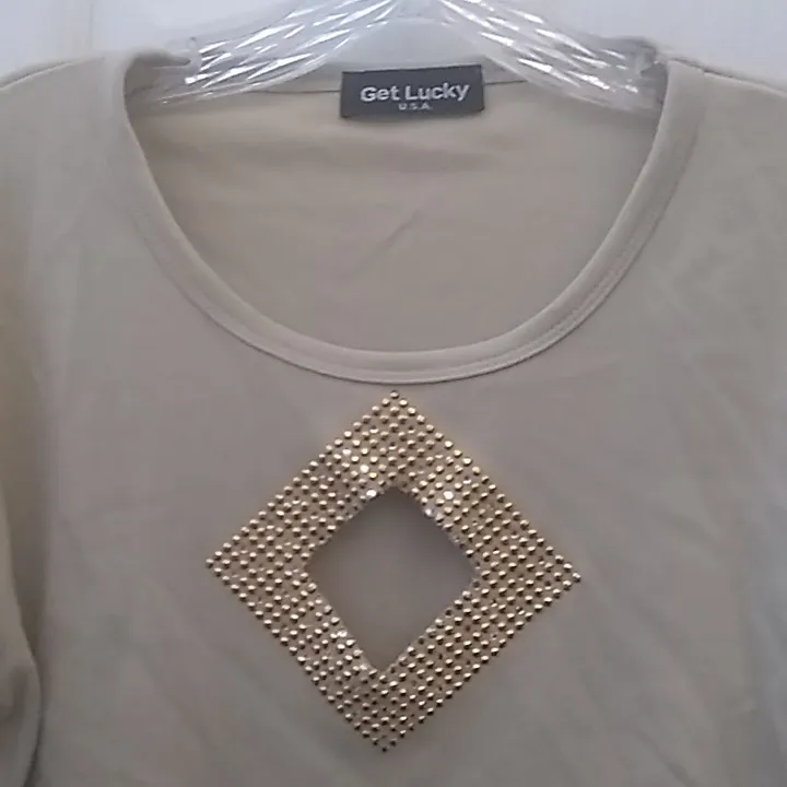 FINAL MARKDOWN Ladies' Get Lucky Embellished Top (Bust 39") Size undefined - Image 2