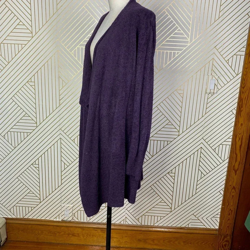Barefoot Dreams CozyChic Lite Calypso Wrap Cardigan in Purple Size US S/M - Image 7