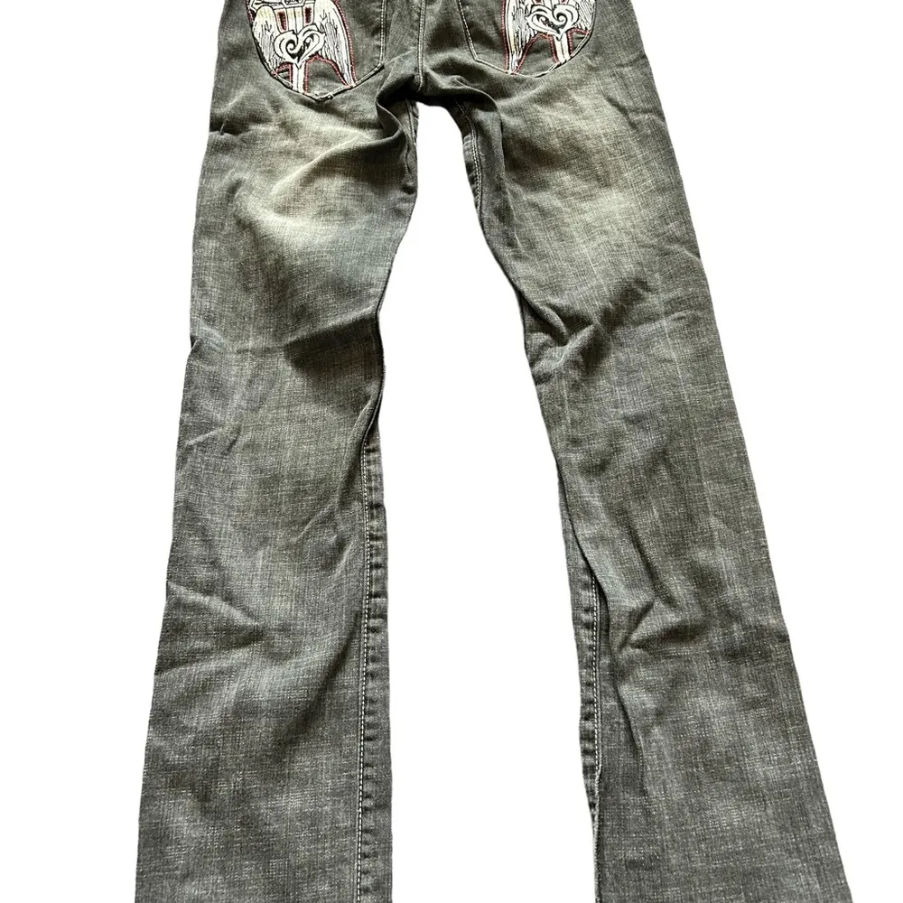 Pepe jeans black wash with embroidered pockets size 27 - Image 5