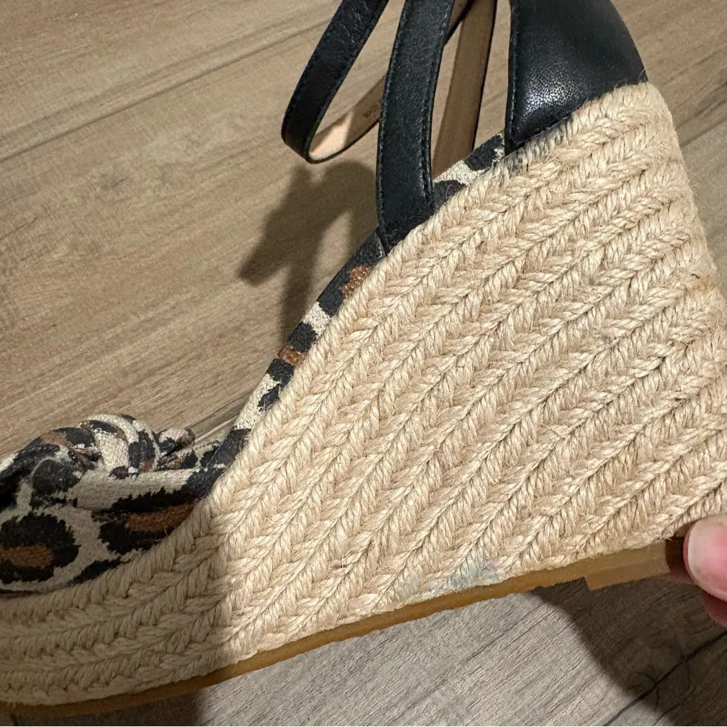 Kate Spade New York Tianna Leopard-Print Wedge Espadrille Sandals Size 7.5 - Image 13