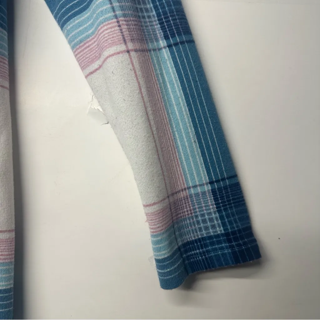 Plaid Open-Front Cardigan LuLaRoe size large - Image 7