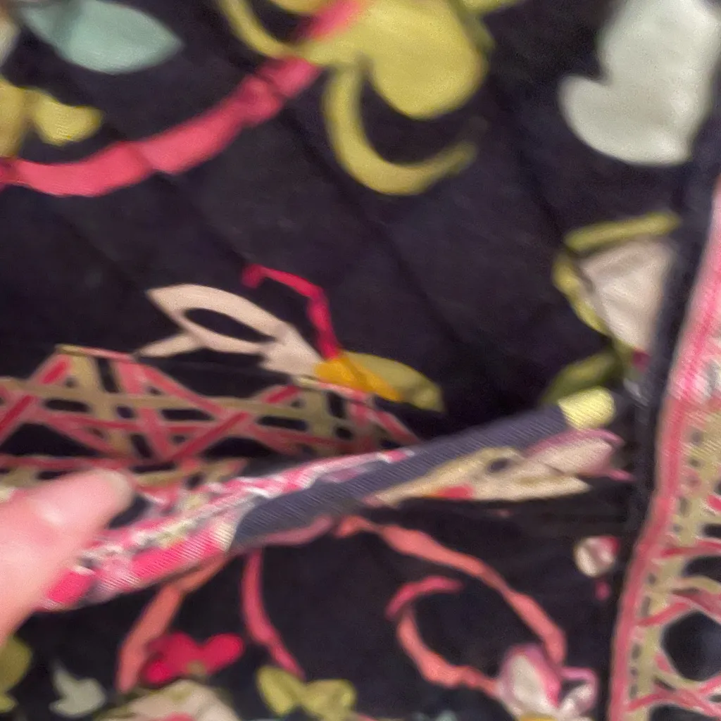 Retired Vera Bradley Hipster Crossbody Bag Ribbons Pattern Breast Cancer - Image 9